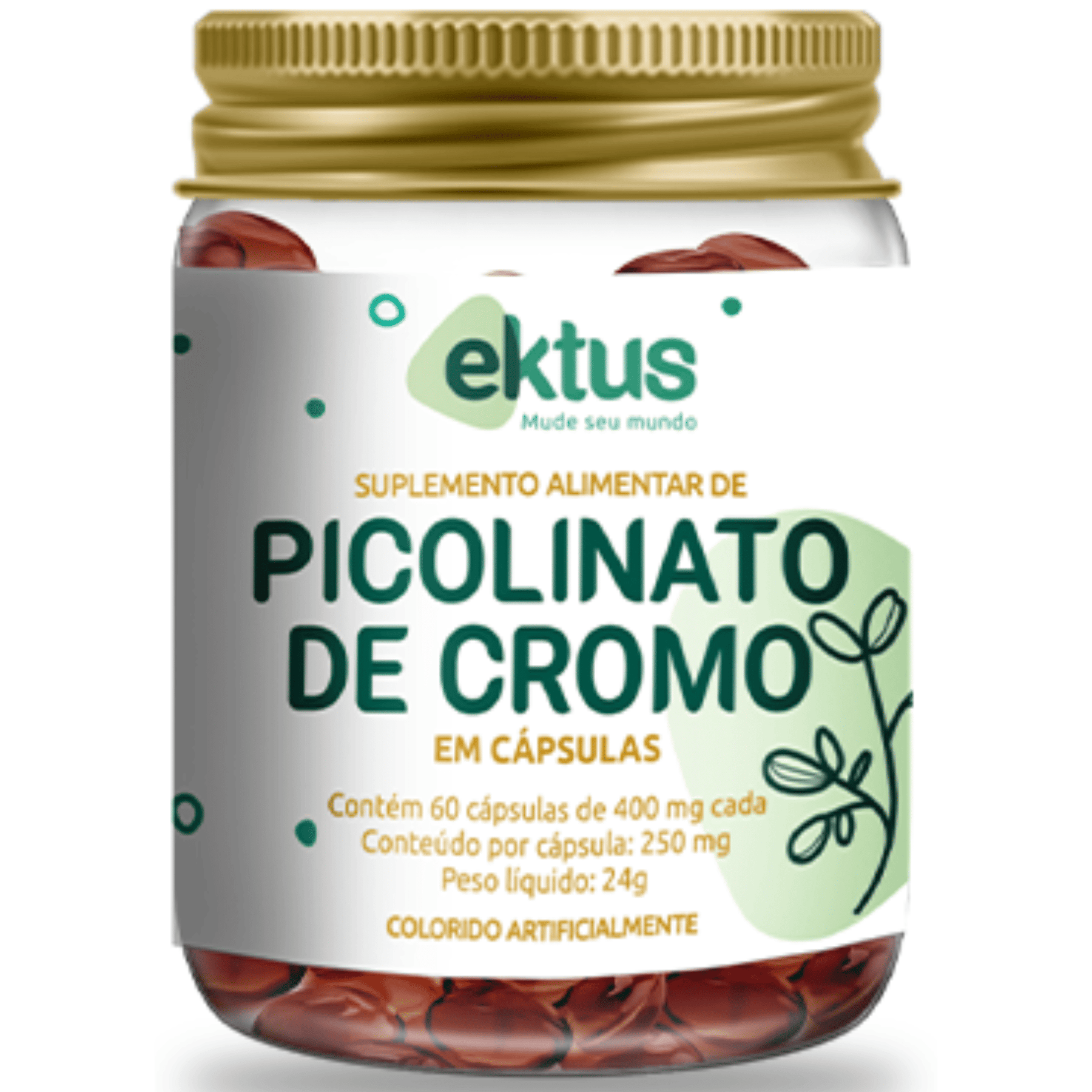 Picolinato de Cromo - 60 cápsulas