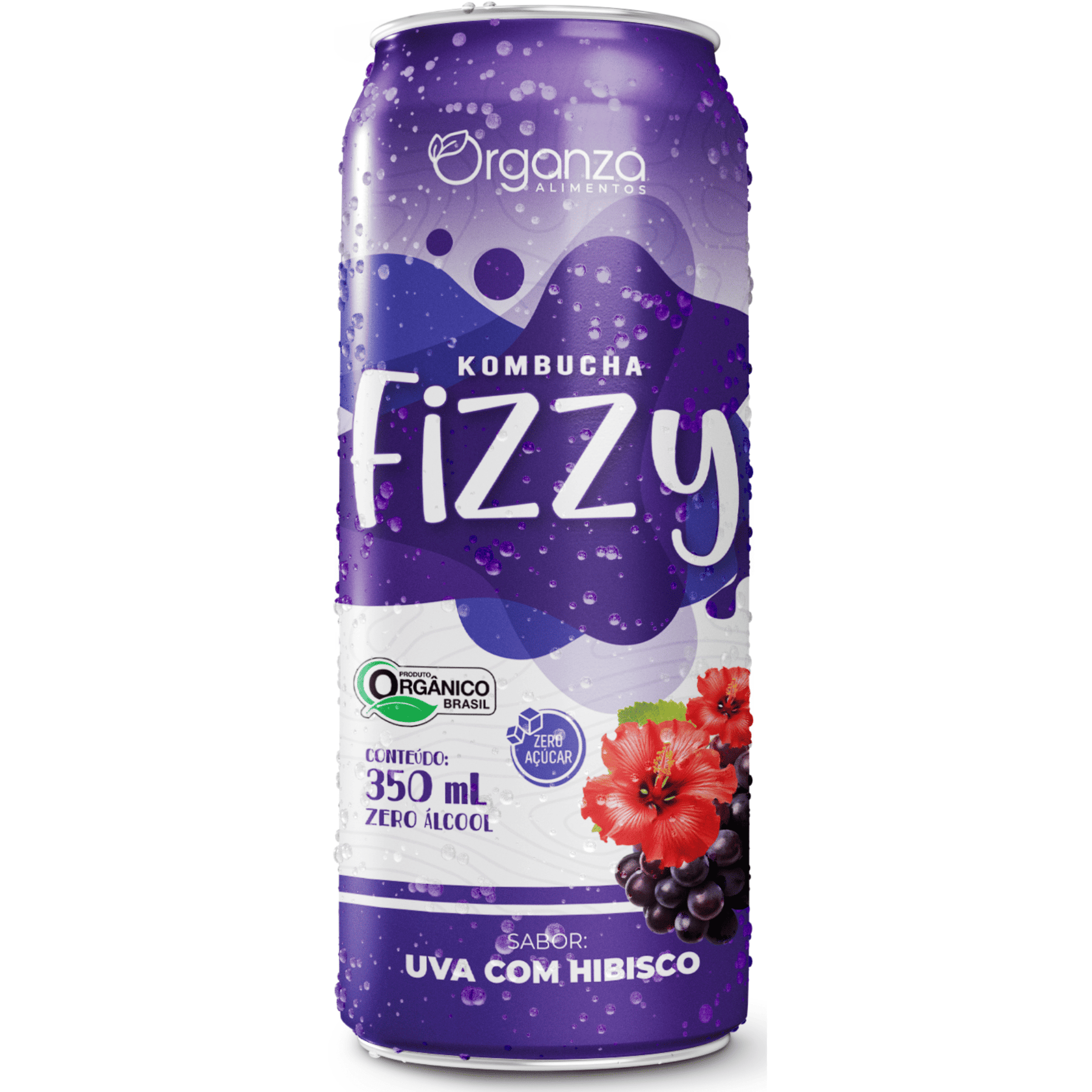 Kombucha Fizzy Uva & Hibisco - 350ml