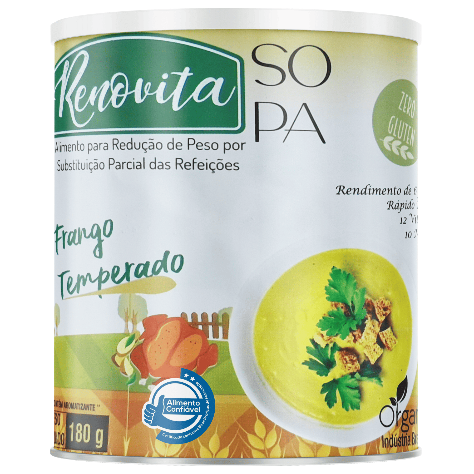 Renovita Sopa Frango Temperado - 180gr