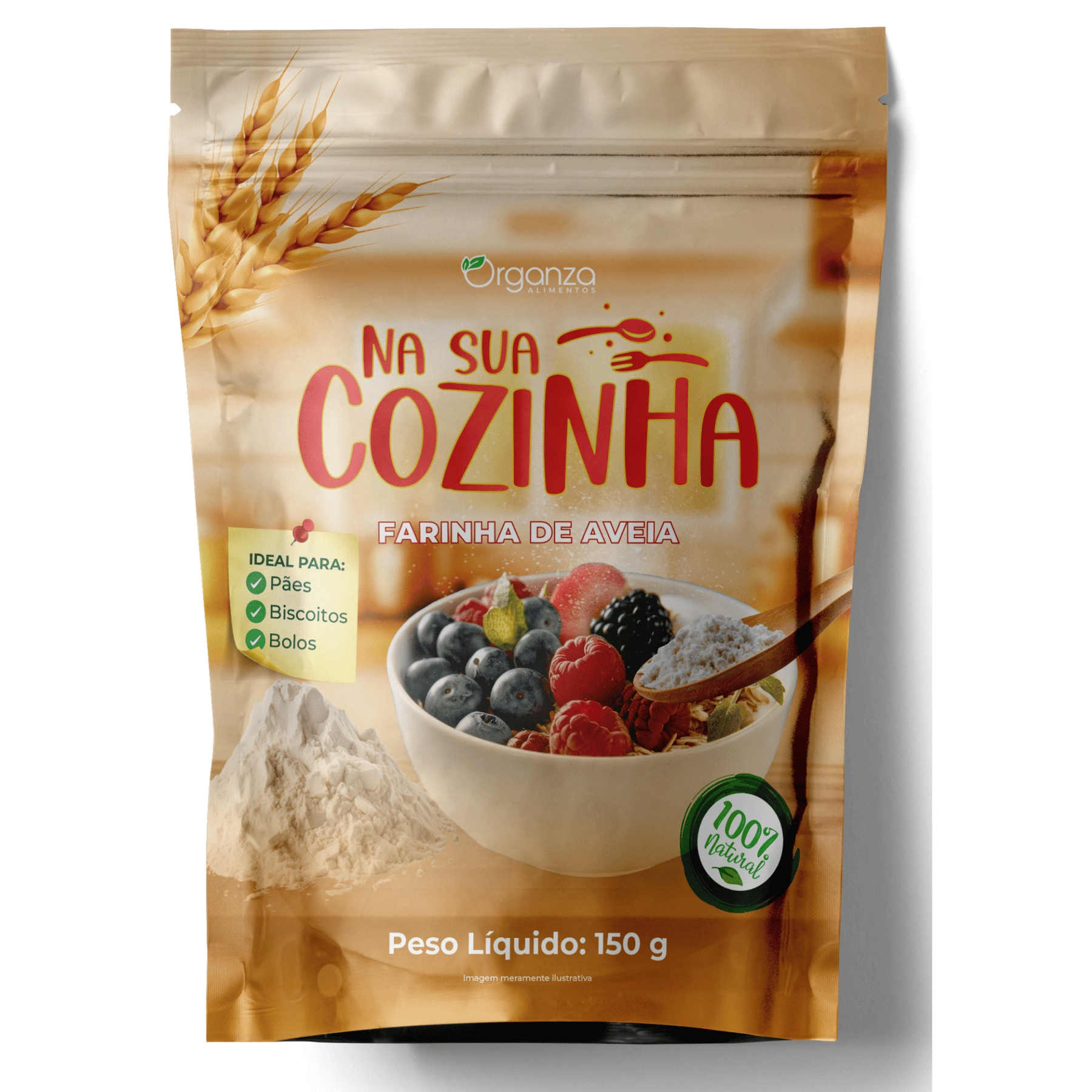 Farinha de Aveia 150gr - ORGANZA