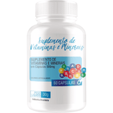 Multivitamínico Completo ORGANZA 60 Cápsulas – Vitaminas e Minerais Essenciais
