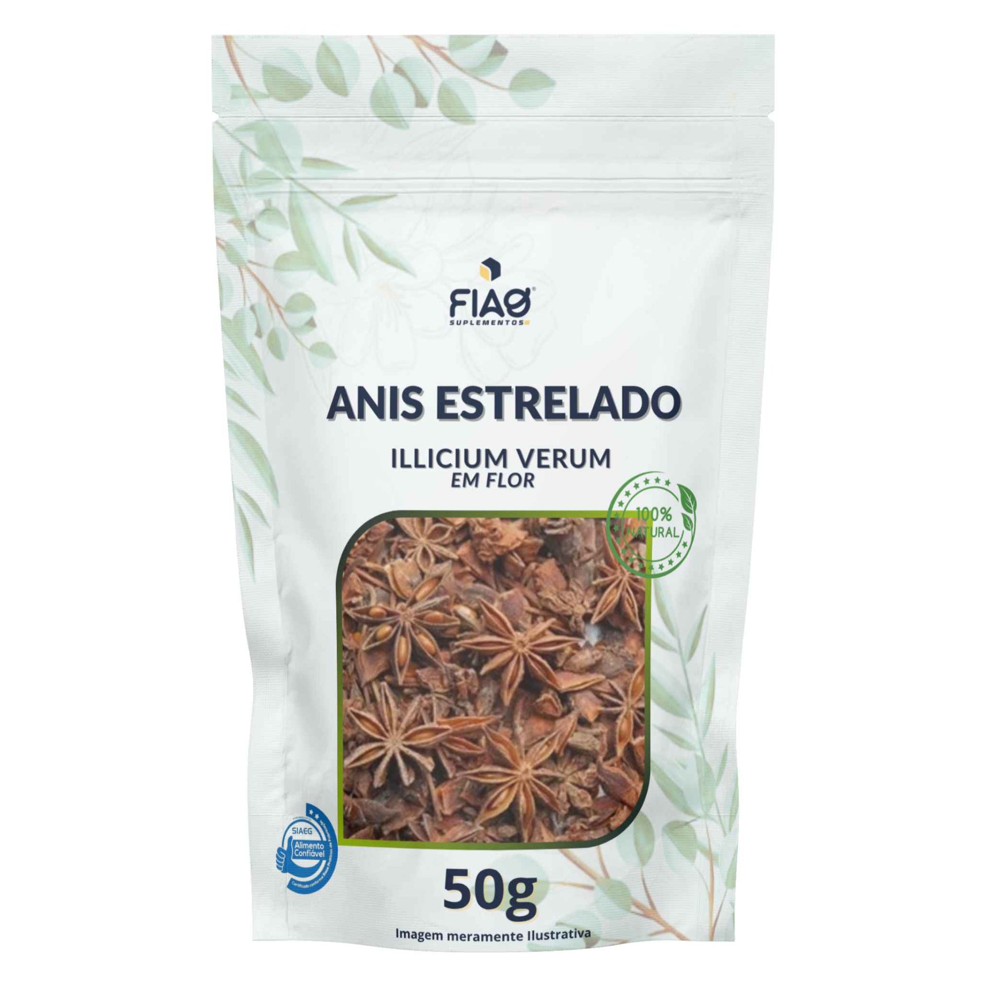 Anis Estrelado Flor - 50gr – Aroma, Sabor e Bem-Estar Digestivo