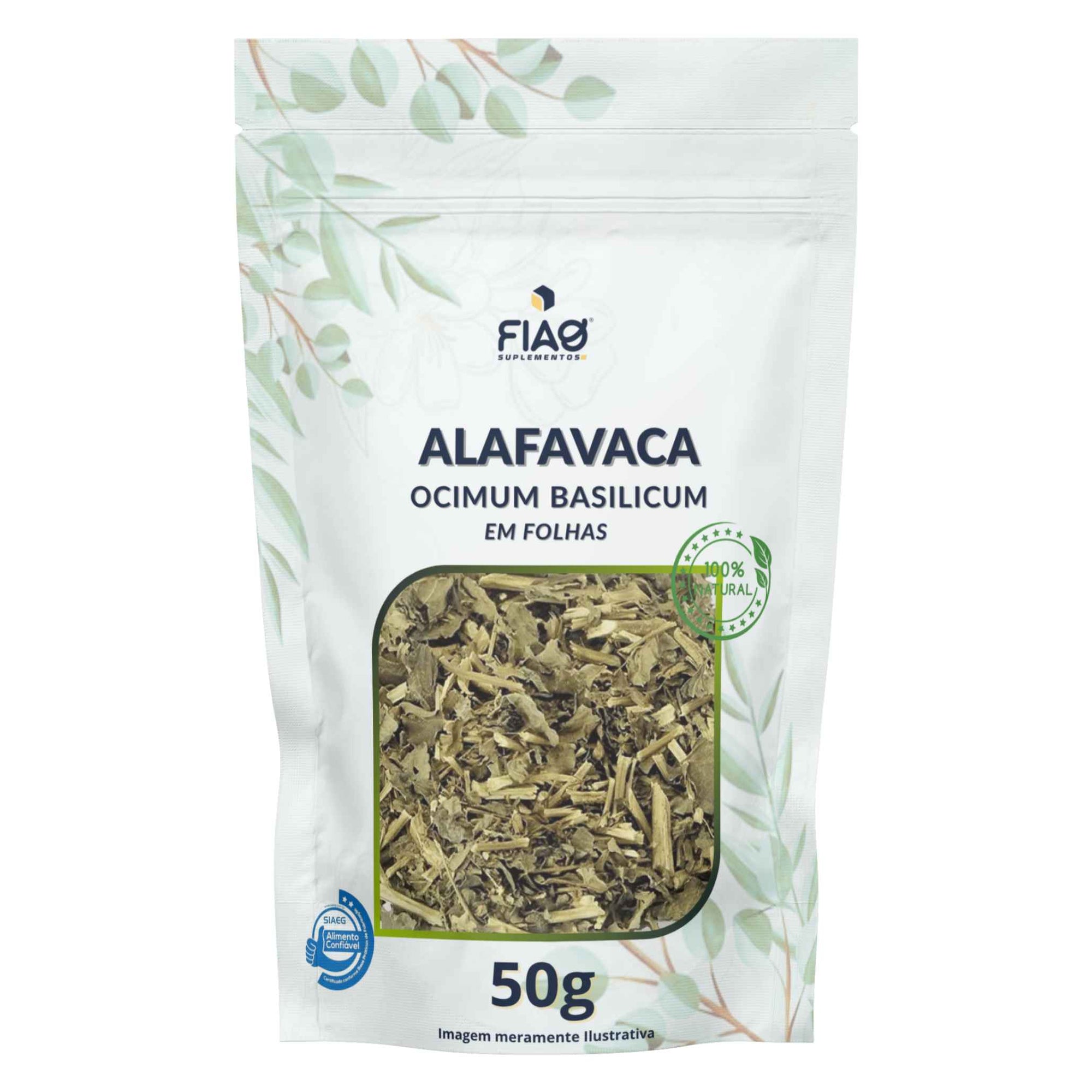 Alfavaca em Folhas - 50gr – Aroma, Sabor e Bem-Estar Natural