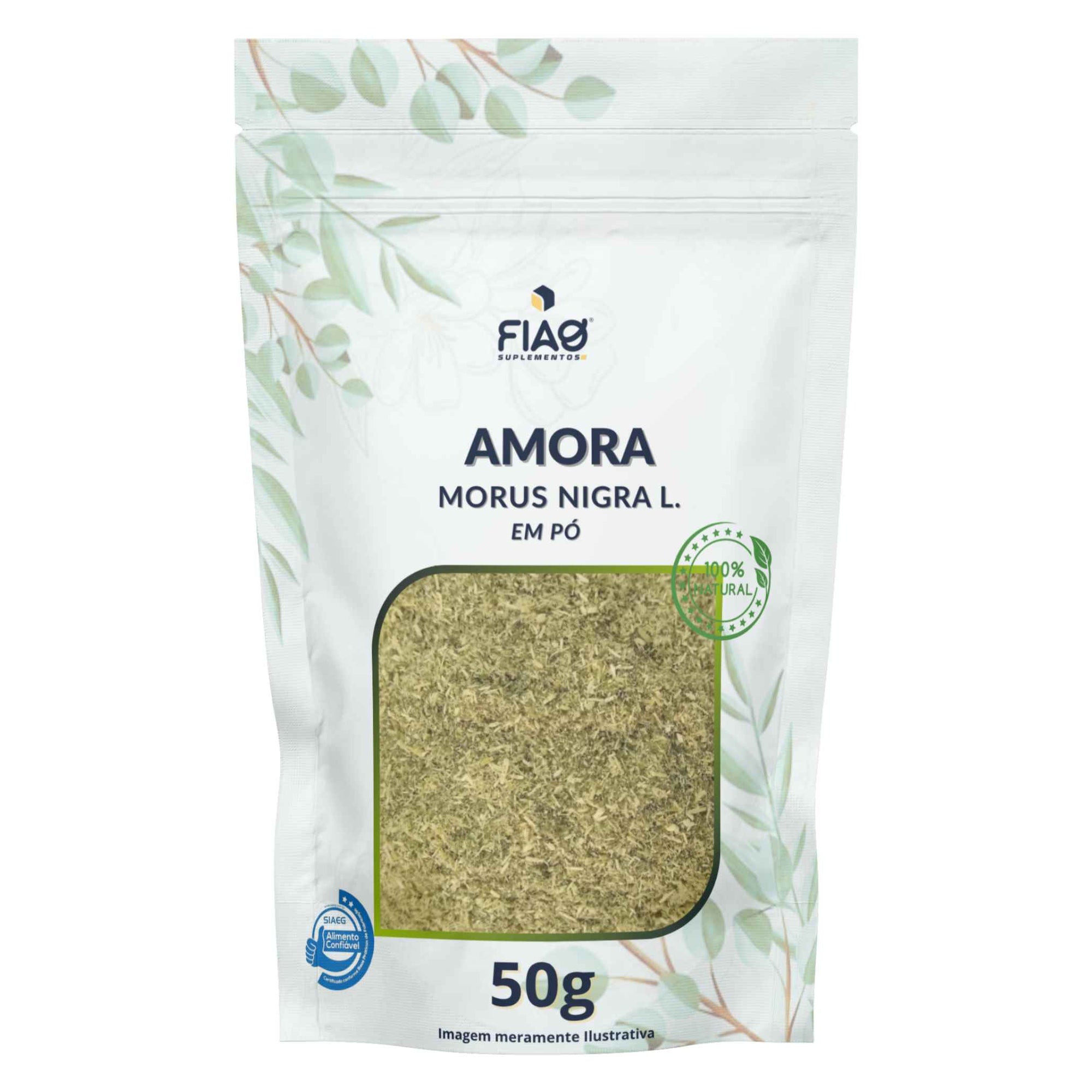 Amora em Pó - 50gr – Antioxidante e Fonte de Vitaminas