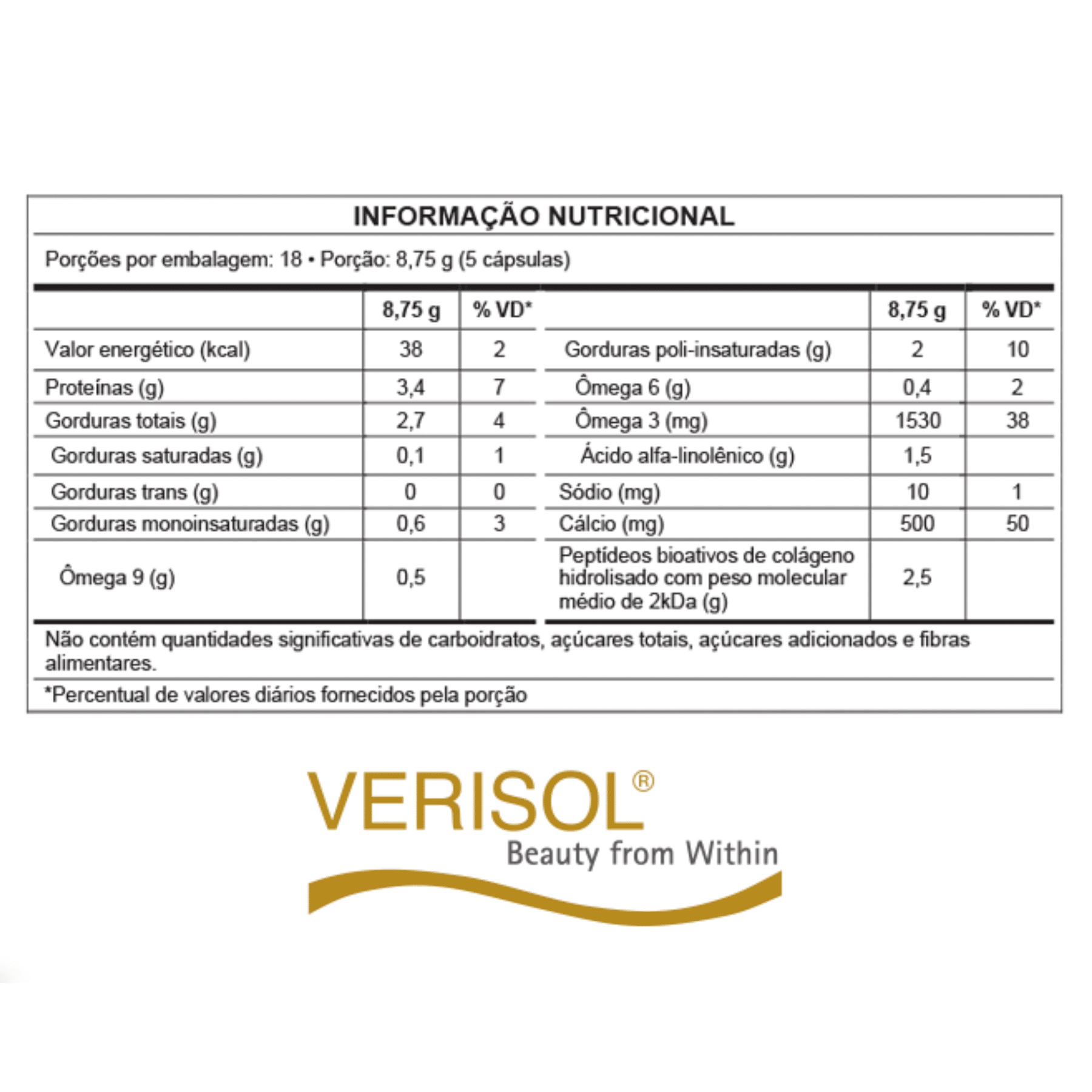 Colágeno Verisol Organza - 120 capsulas