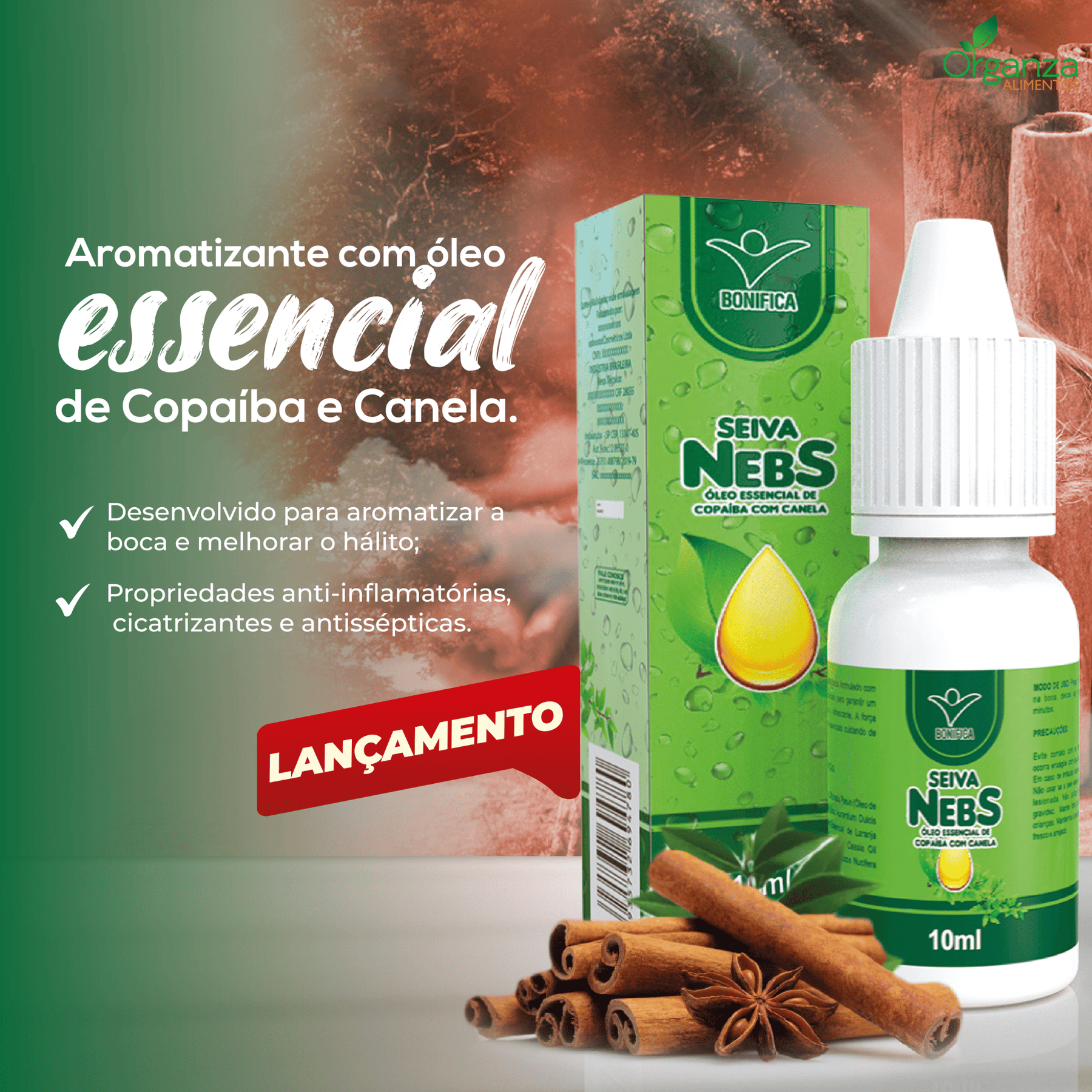 Seiva Nebs - Aromatizante Bucal - 10ml - Bonifica
