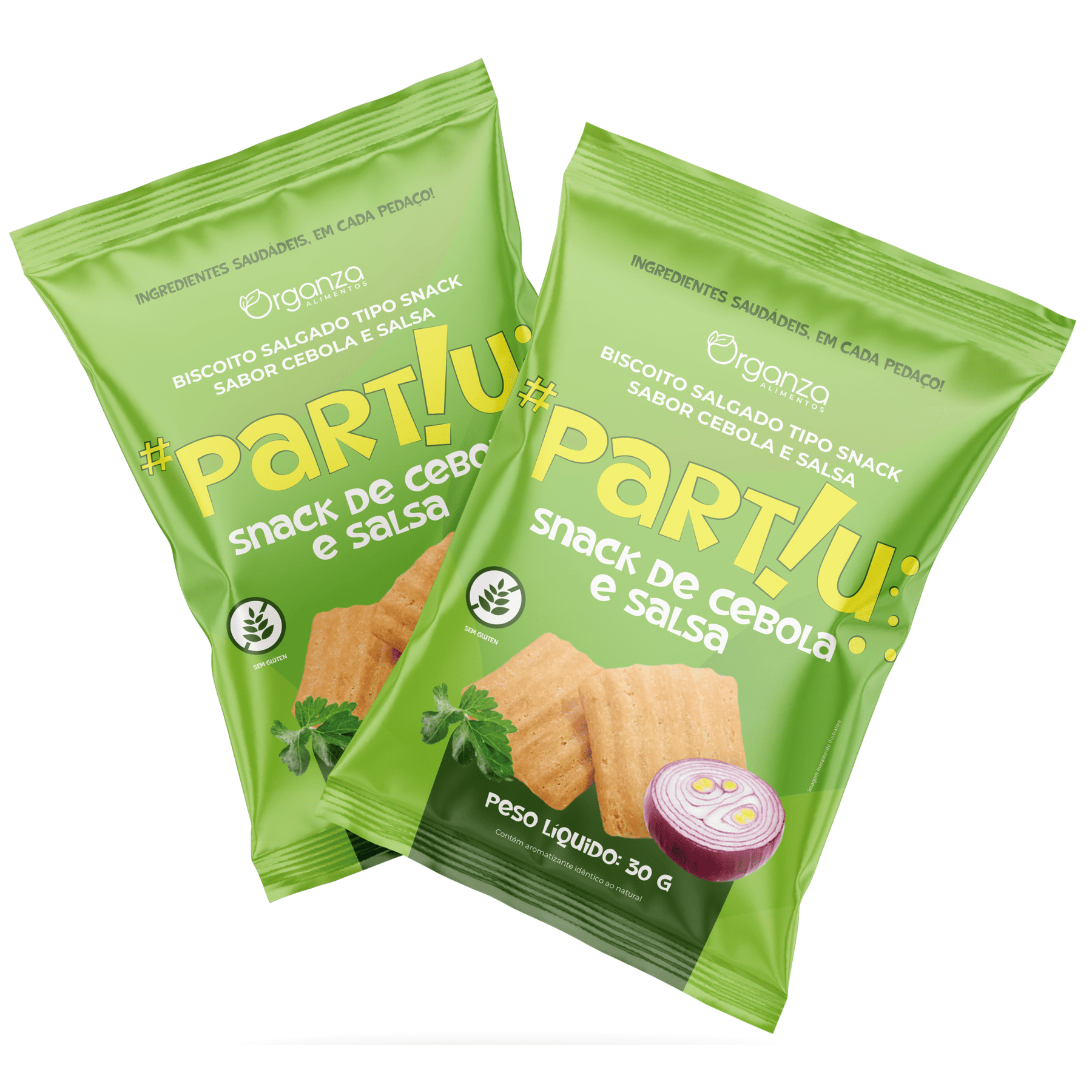 Snack de Cebola e Salsa Partiu - 30gr c/ 14 unidades