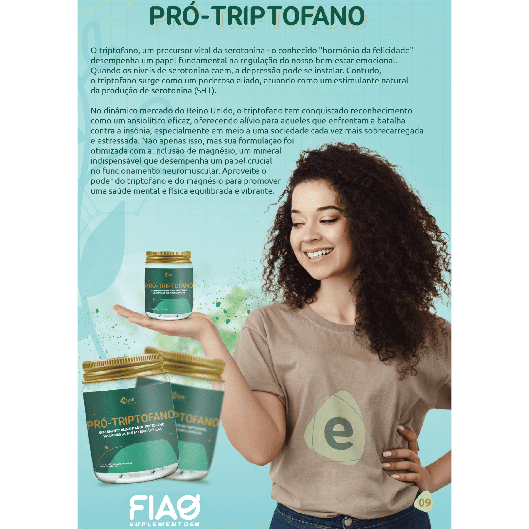 Pró-Triptofano Ektus - 60 cápsulas