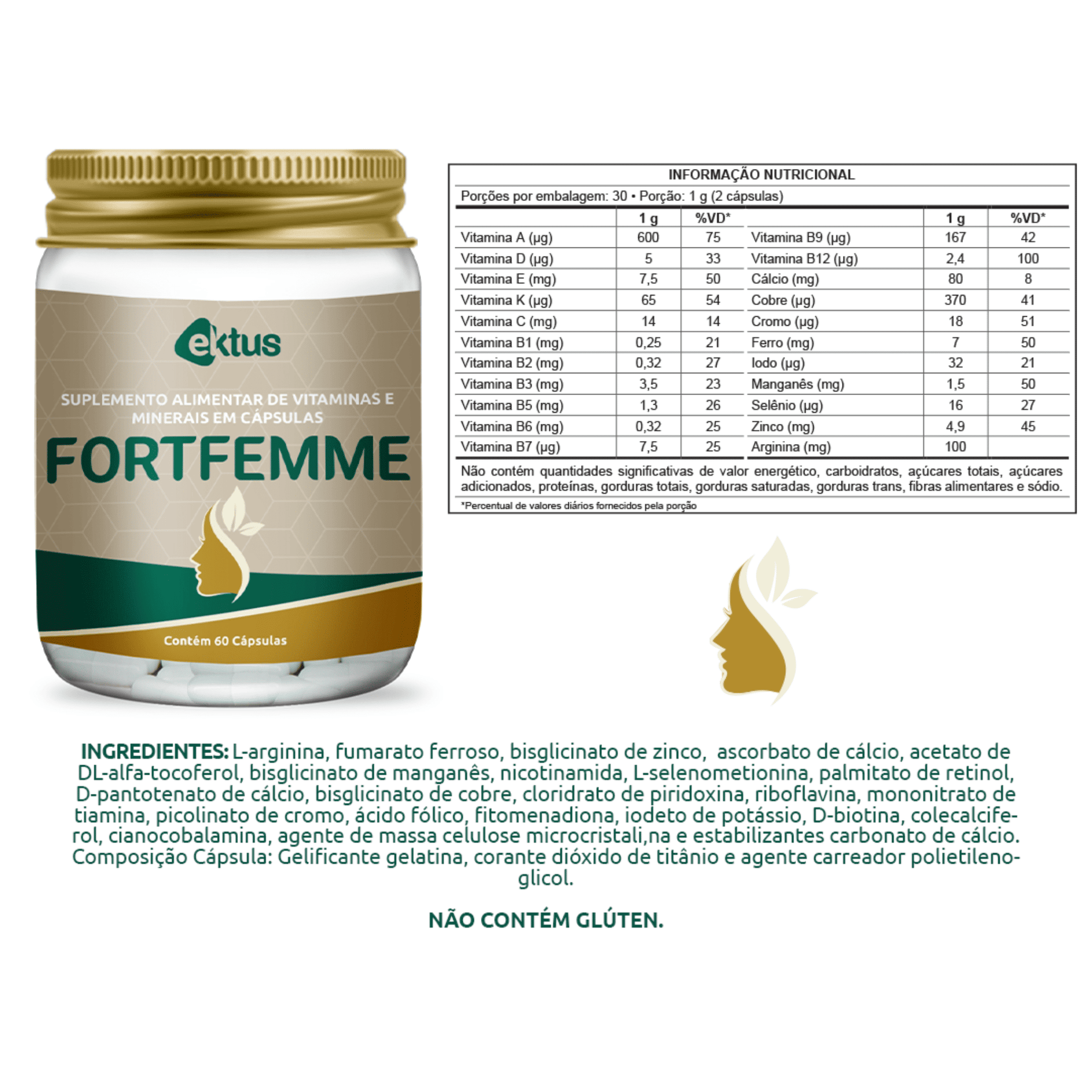 Femme Caps Ektus – 60 cápsulas