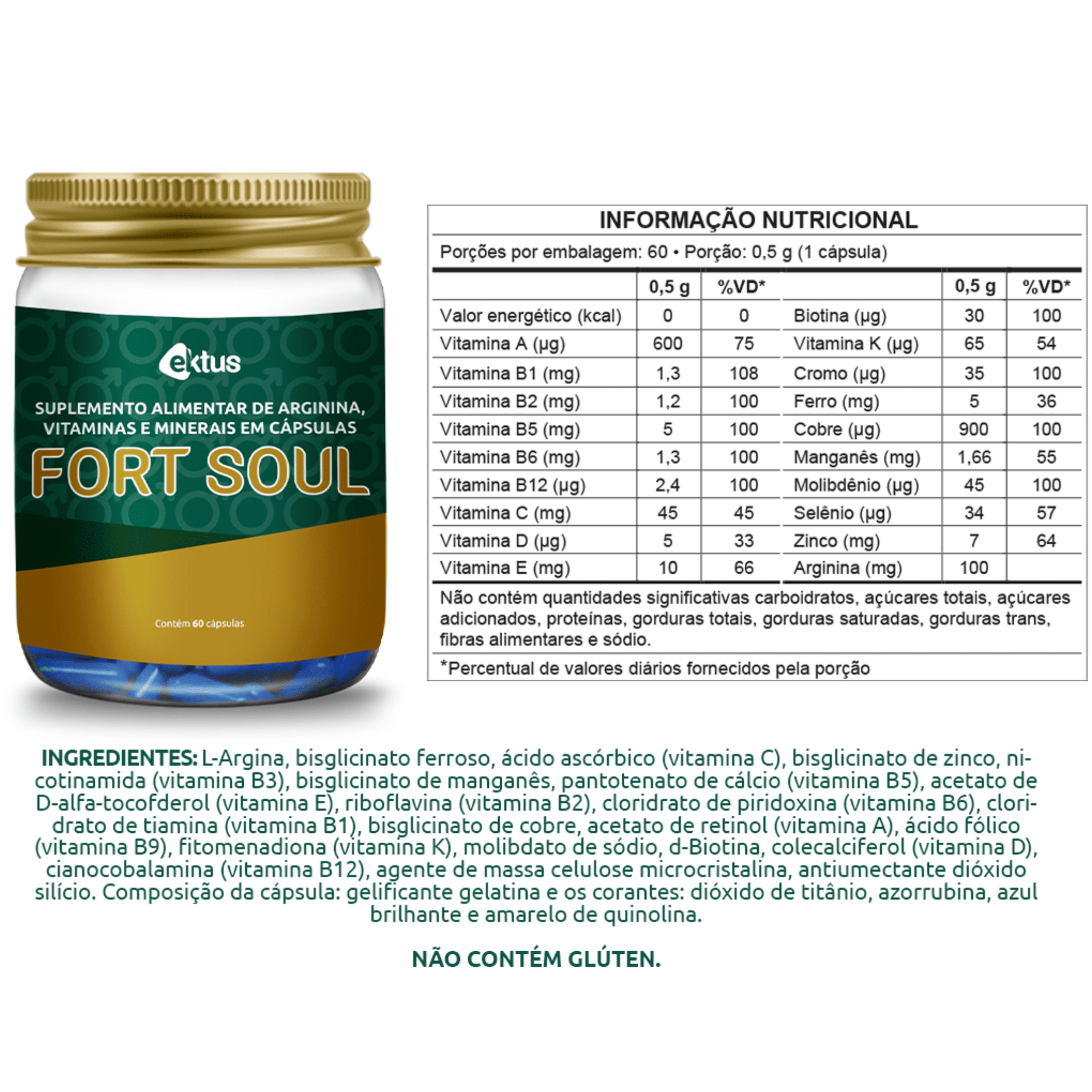 Fort Soul - 60 capsulas