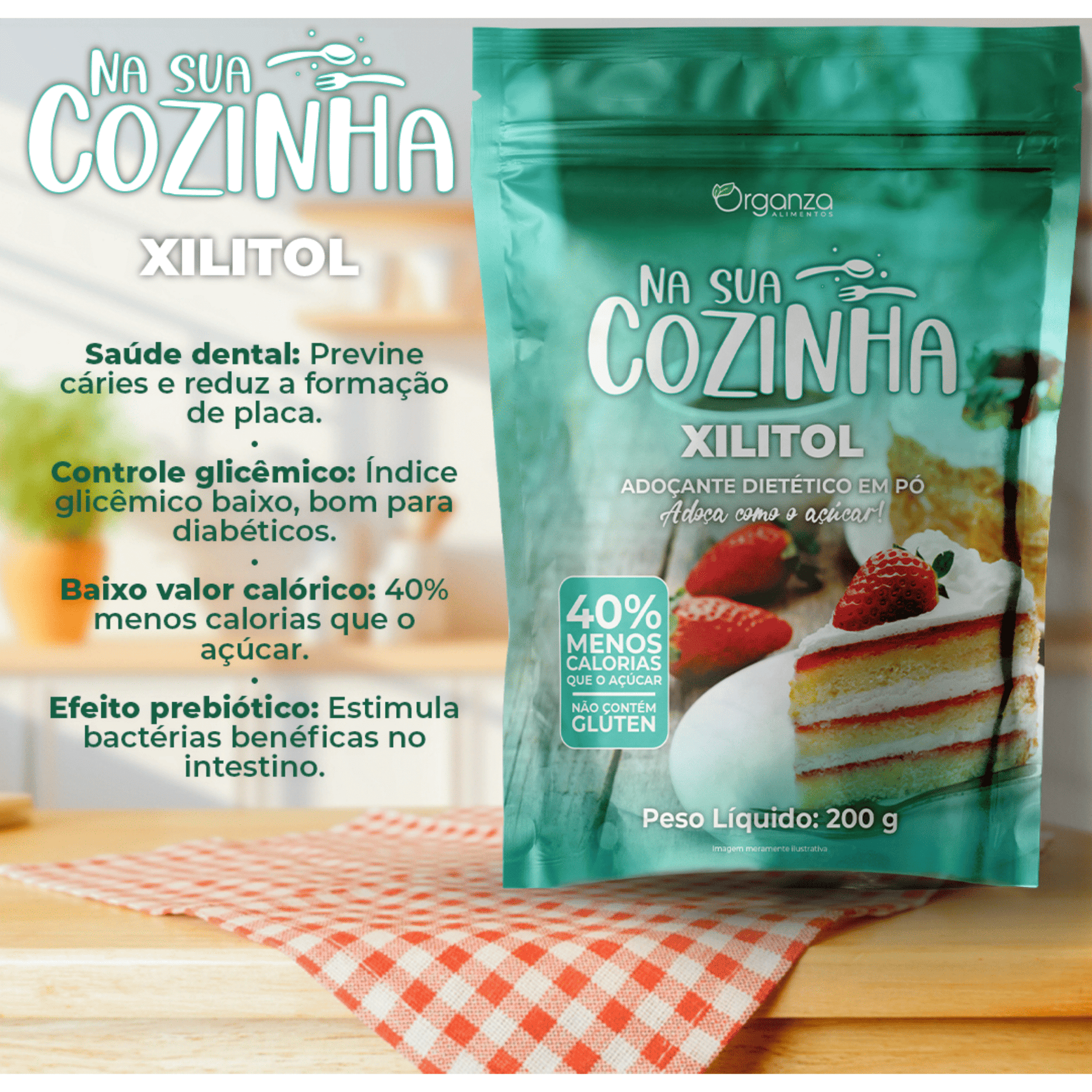 Xilitol Organza - 200gr