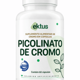 Picolinato de Cromo Ektus 60 Cápsulas – Suplemento Alimentar