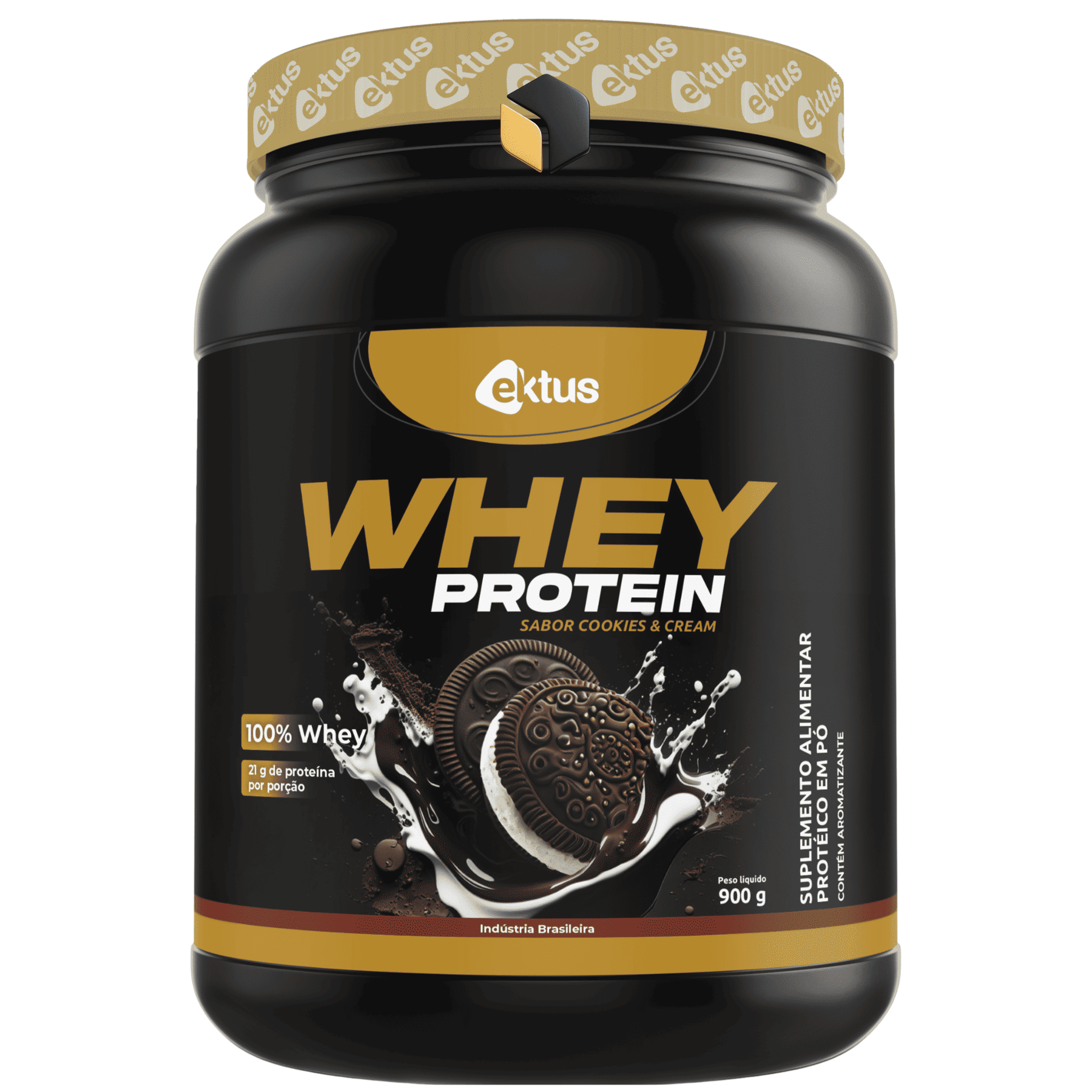 Whey Protein Cookies & Cream – 900gr
