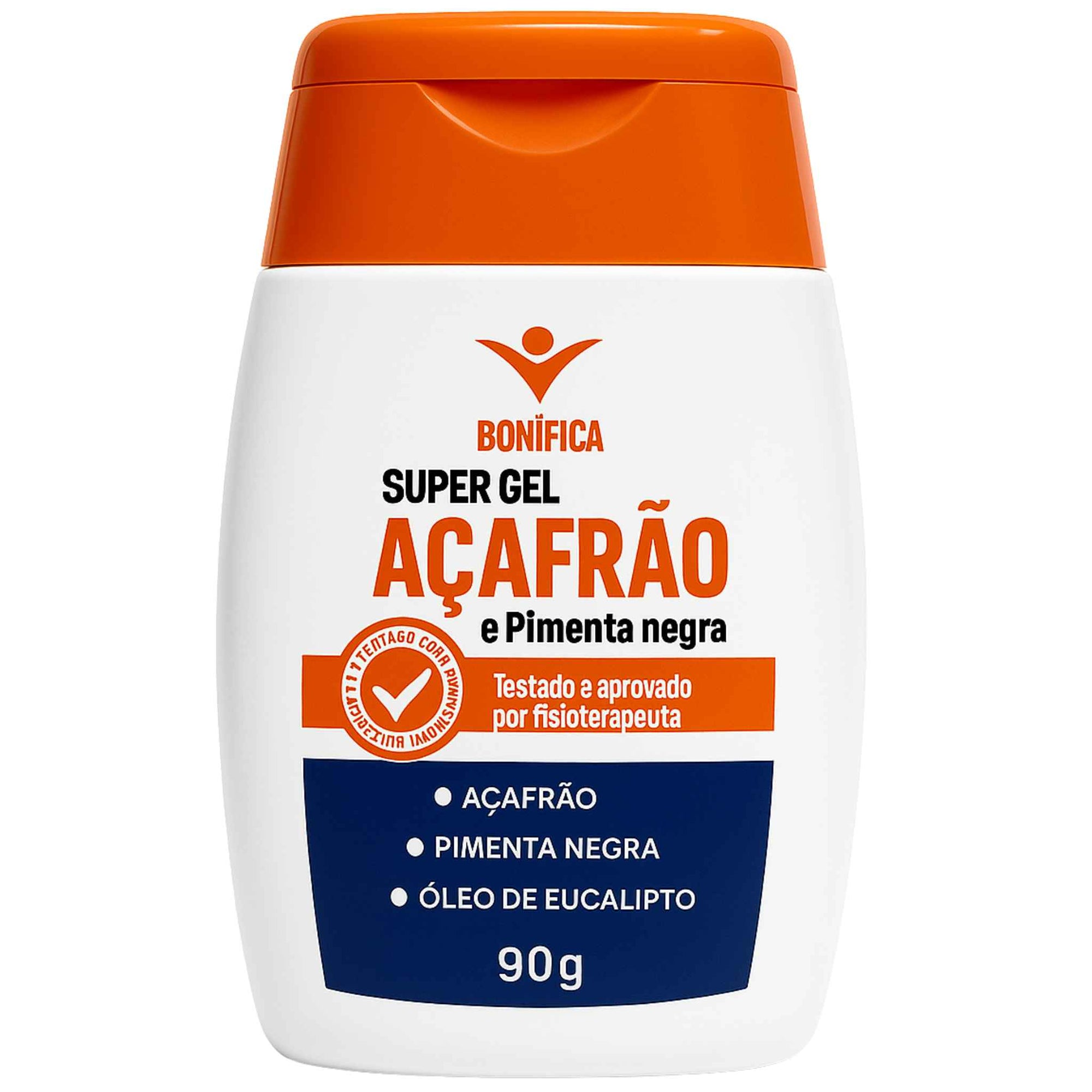 Super Gel Açafrão e Pimenta Negra Bonifica – 115g – Alívio de Dores e Redução de Medidas