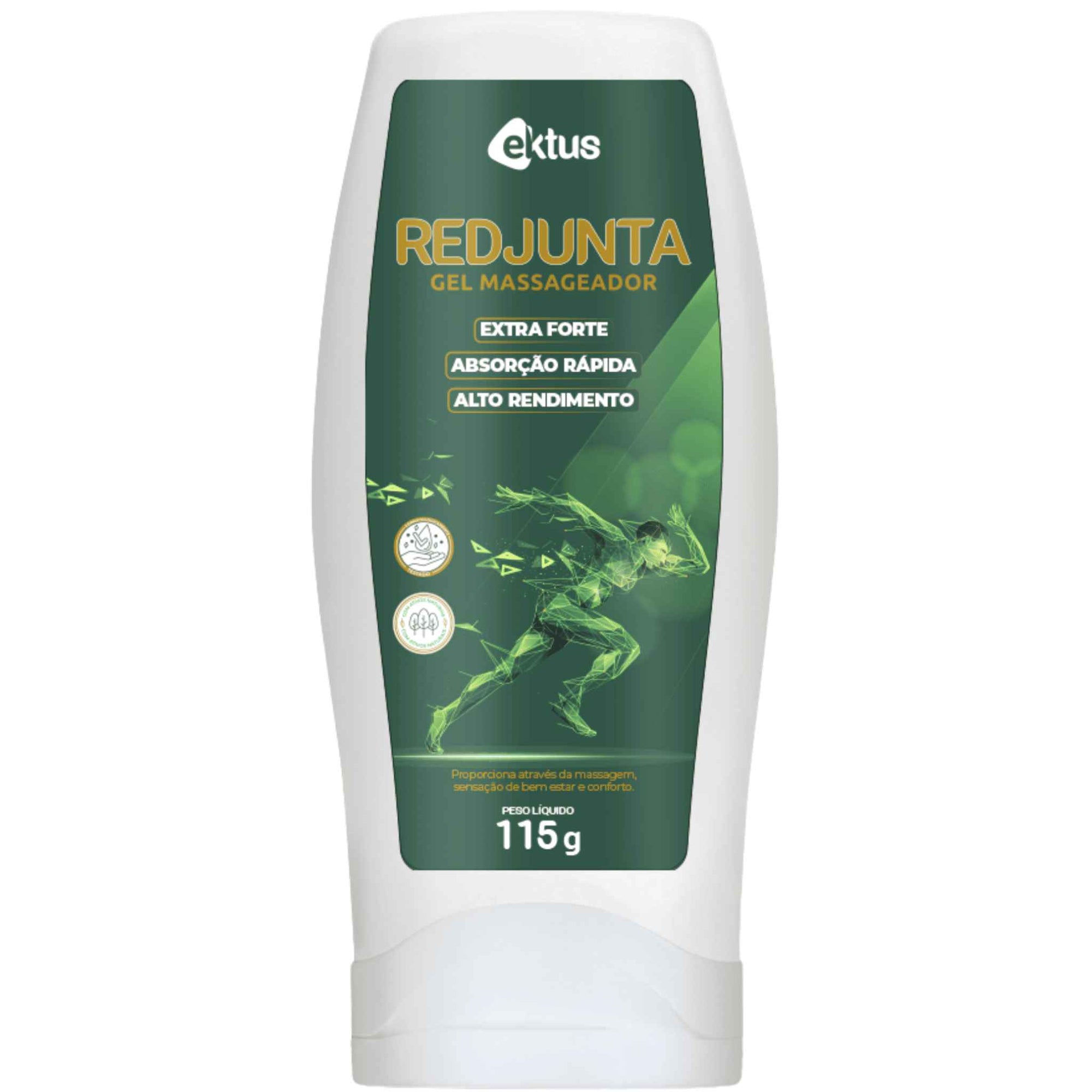 Redjunta Gel Massageador Ektus – 115 g – Arnica, Mentol & Cânfora para Alívio Muscular