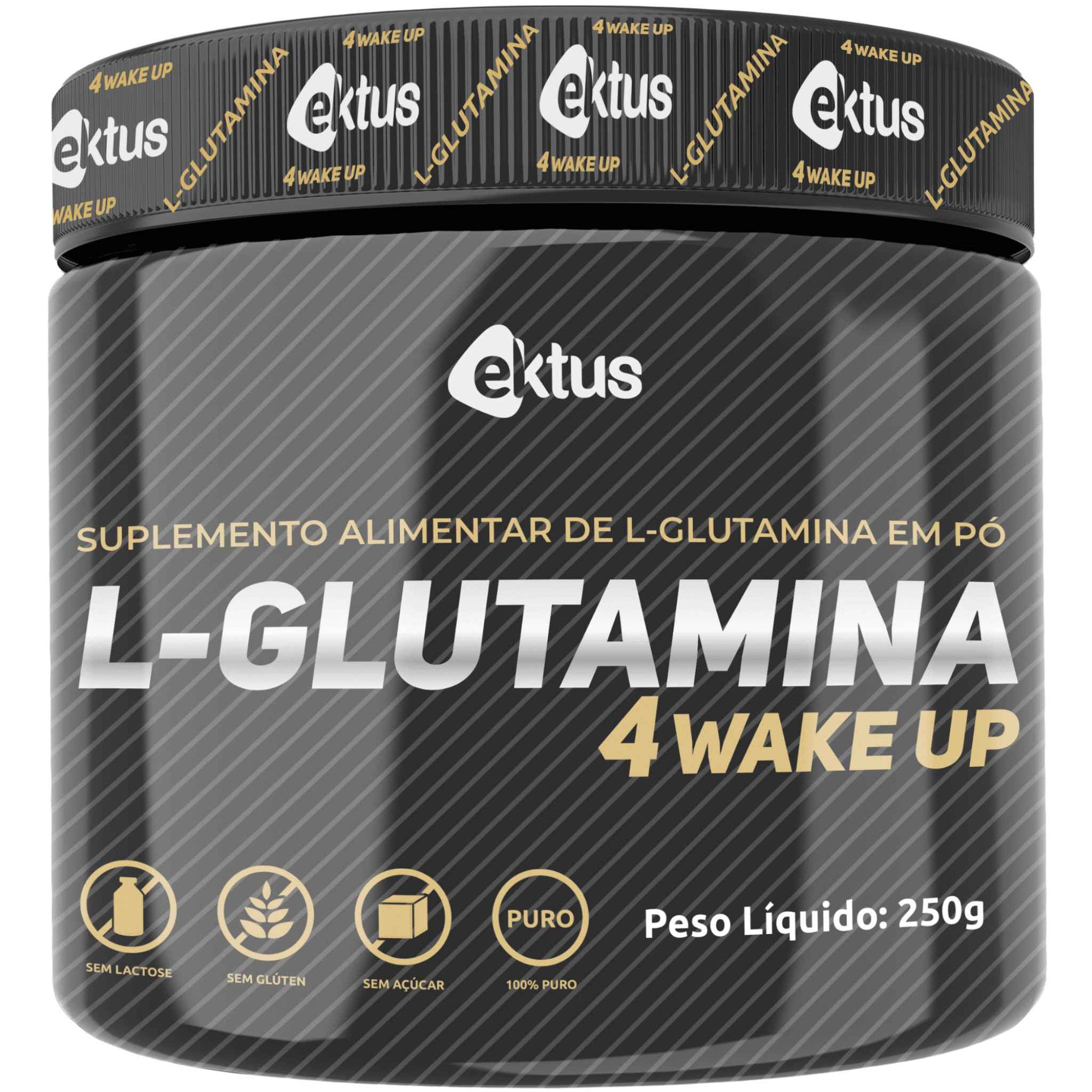L-Glutamina 250g – Ektus Fórmula Pura para Reparo e Performance