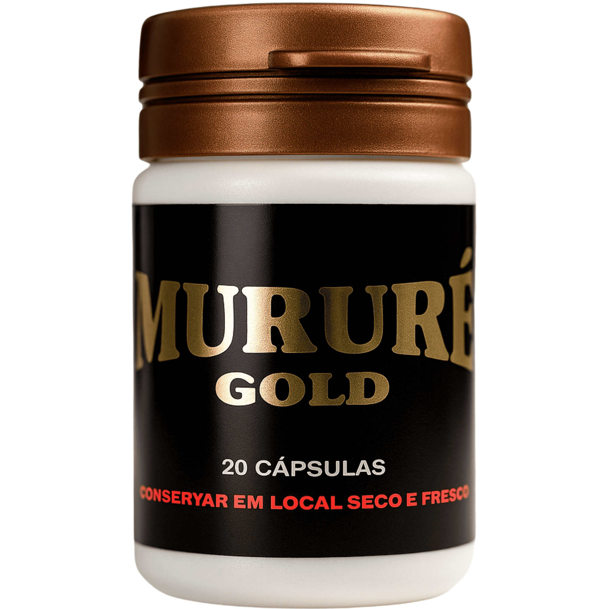 Mururé Gold – Complexo Anti-inflamatório Natural + Vitaminas & Minerais – 20 cápsulas