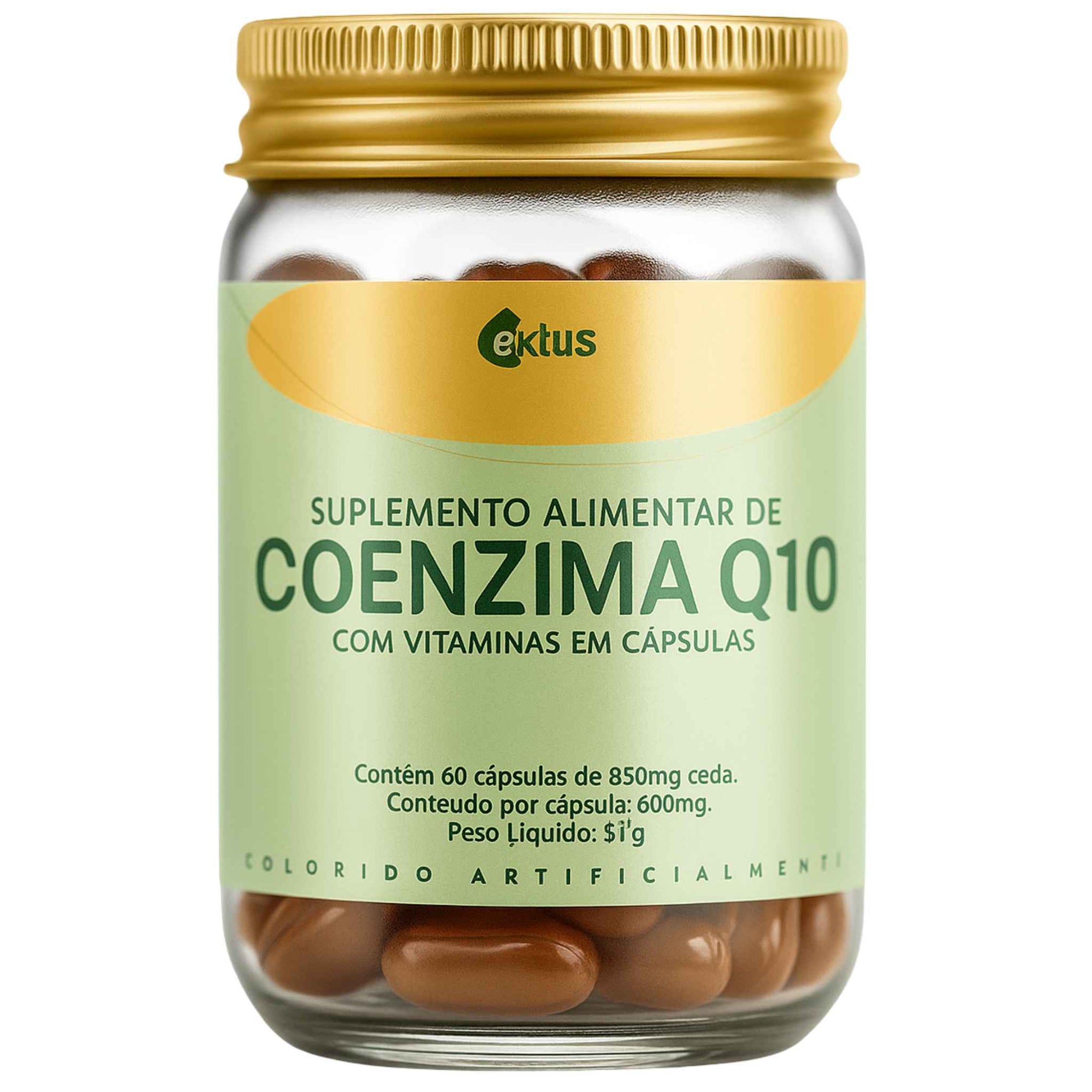 Coenzima Q10 60 Cápsulas – Energia Celular e Antioxidante