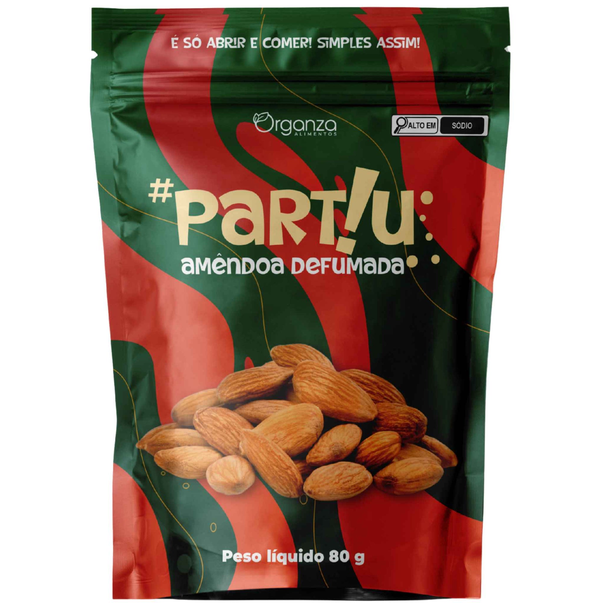Partiu Amêndoa Defumada 80g – Sabor Autêntico e Crocante