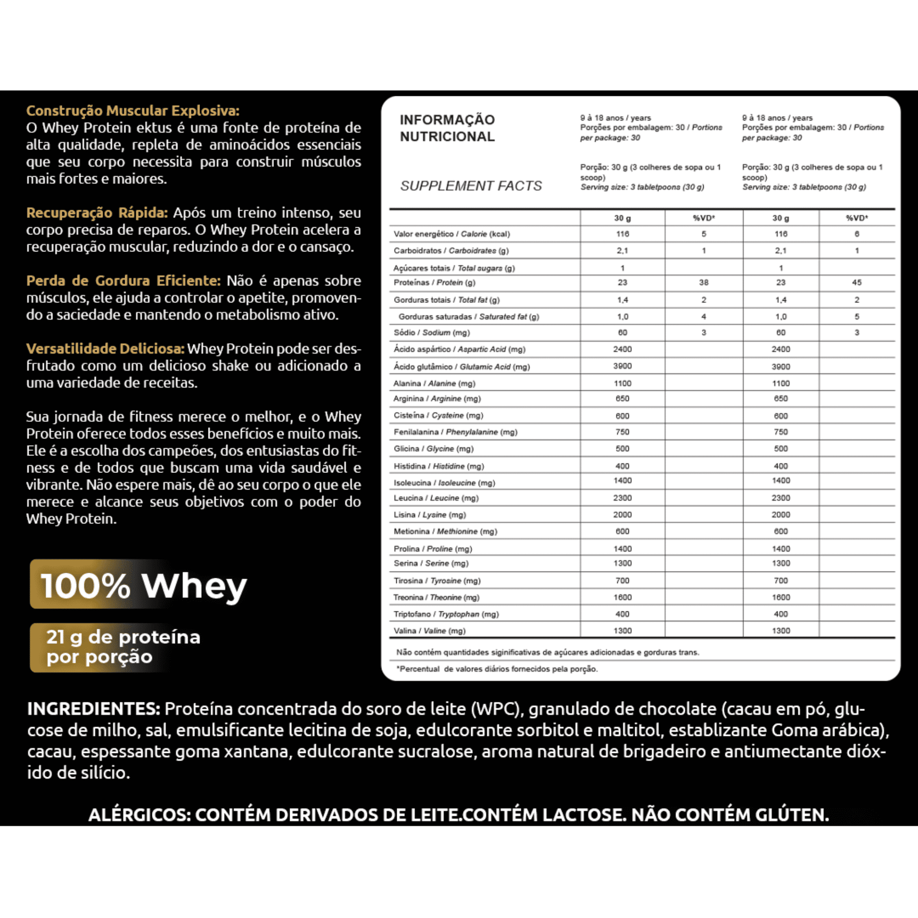 Whey Protein Brigadeiro – 900gr