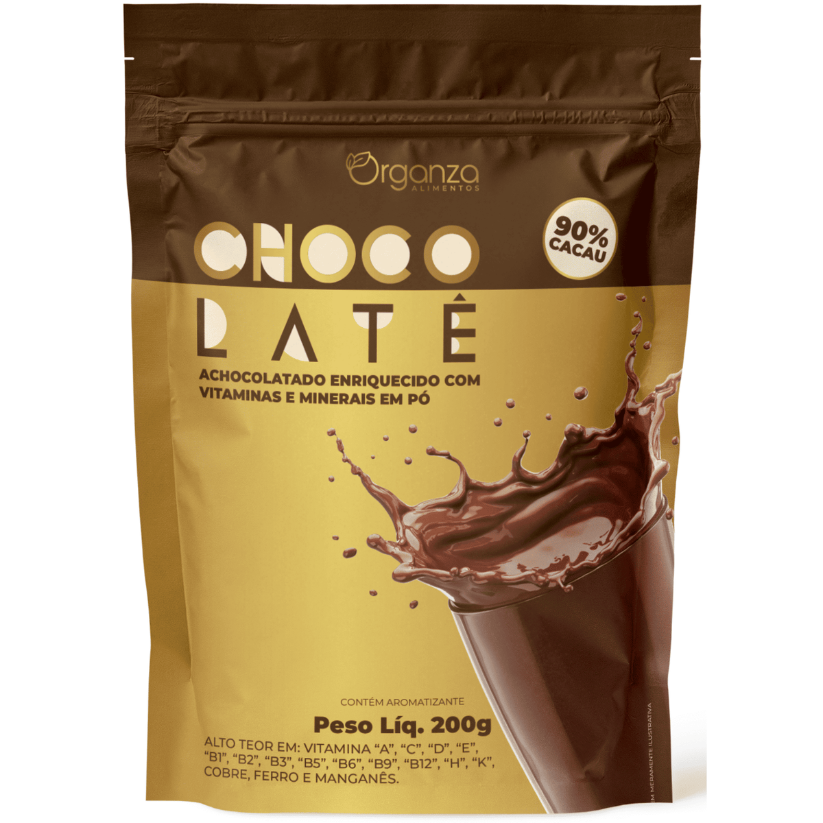 Achocolatado 90% Cacau Zero Açúcar - 200gr