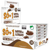 SÓ+1 Barrinha de Cereais Brigadeiro com Chocolate – Display 24 Unidades