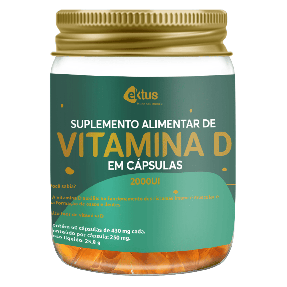 Vitamina D – 60 cápsulas