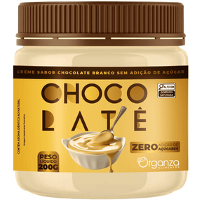 Creme de Chocolate Branco Chocolatê Zero Açúcar - 200gr