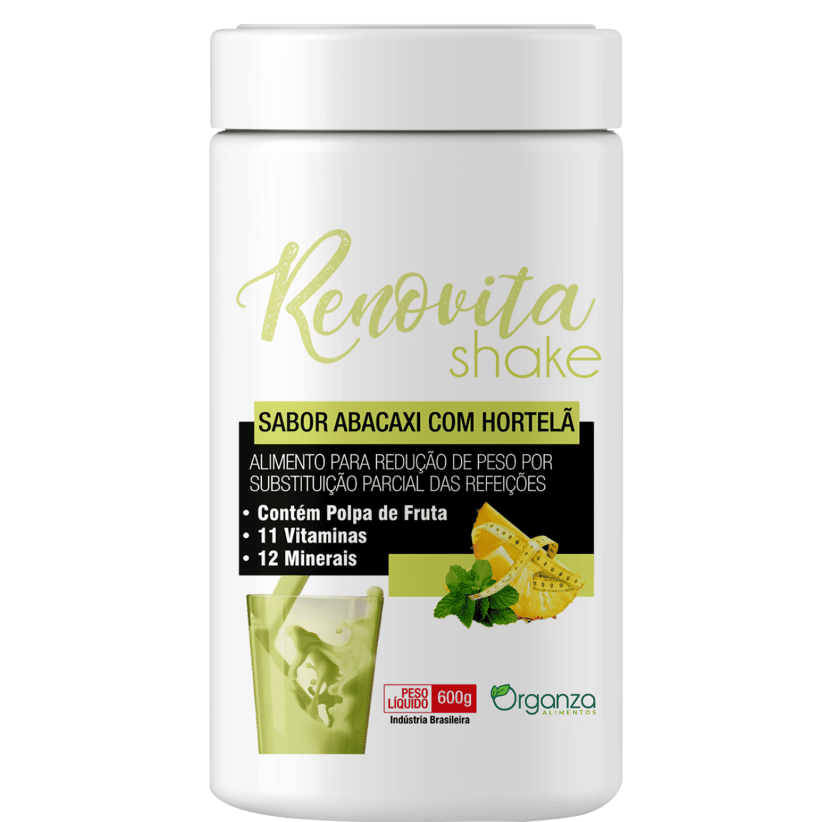 Renovita Shake Abacaxi com Hortelã - 600gr