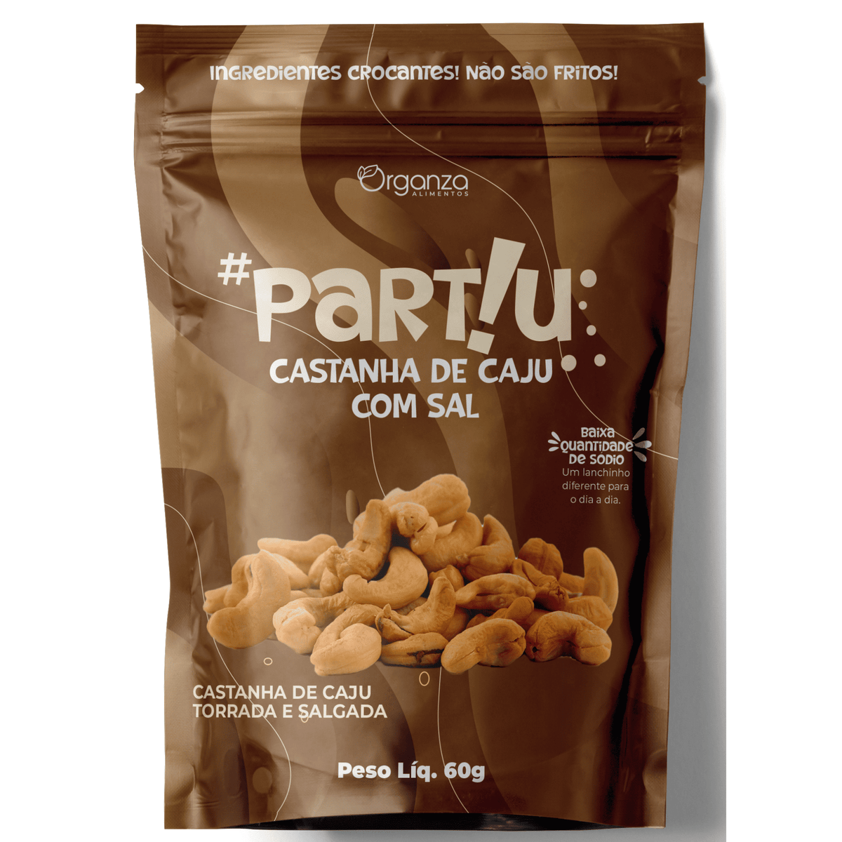 Castanha de Caju com Sal Partiu - 60gr