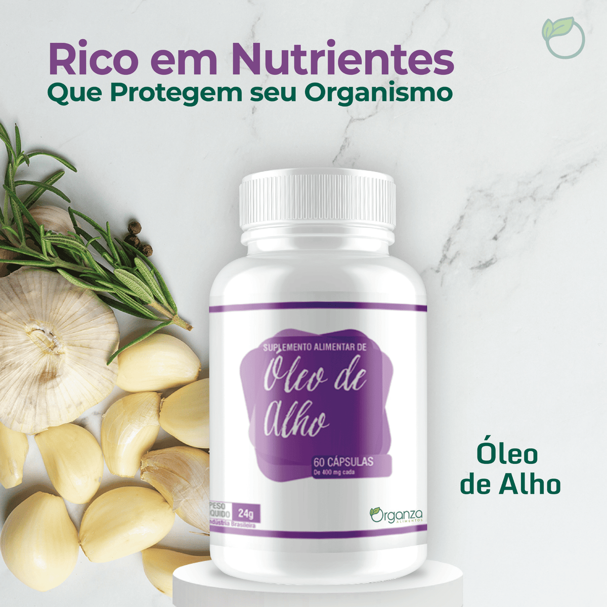 Óleo de Alho - 60 Cápsulas