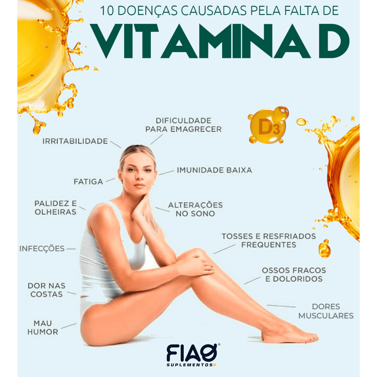 Vitamina D - 60 cápsulas