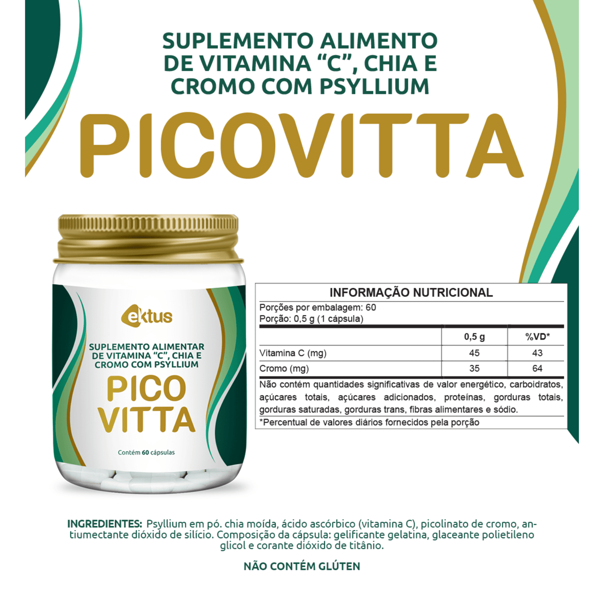 Picovitta - 60 capsulas