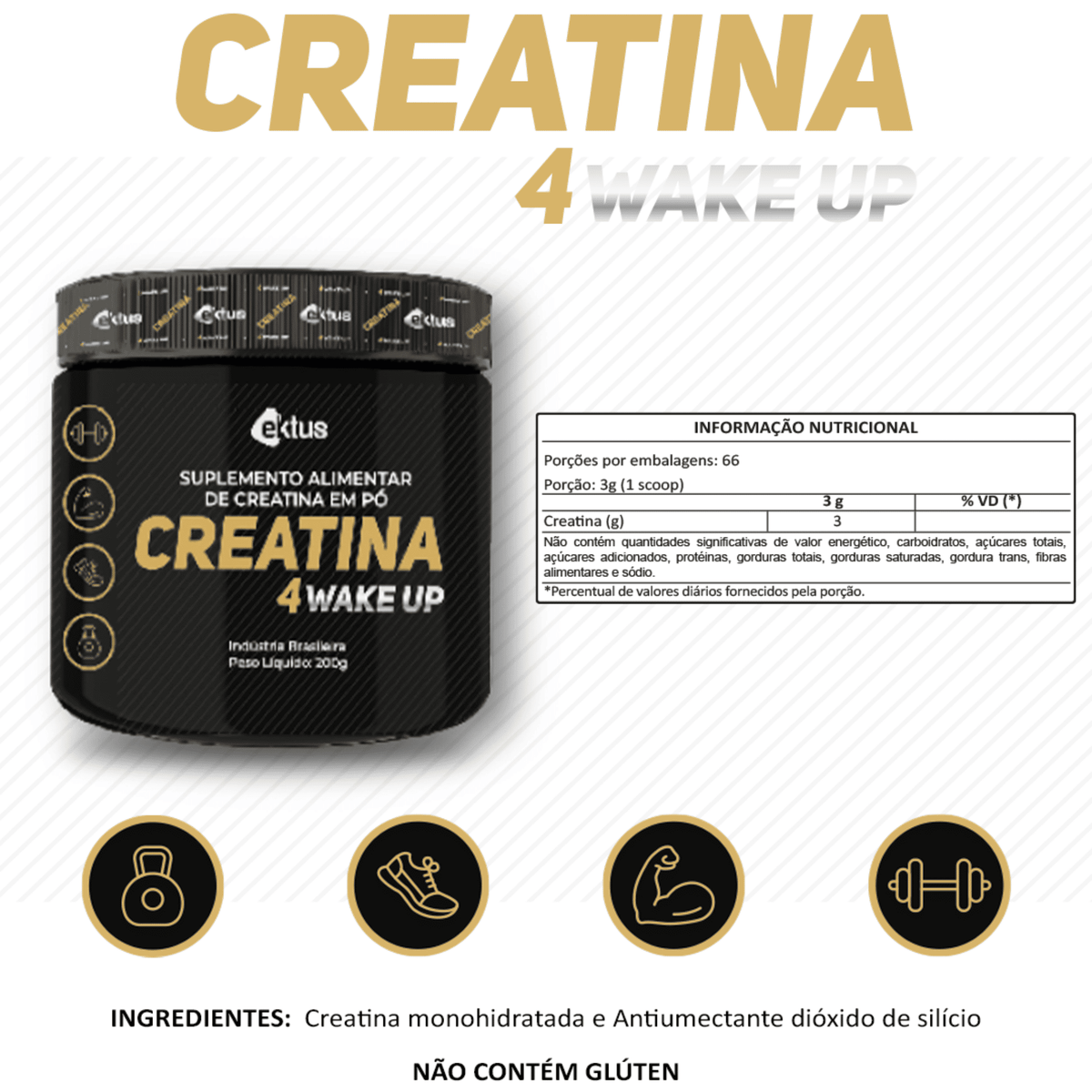 Creatina 4 Wake UP –  200gr