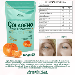 Colágeno Verisol + Ácido Hialurônico Ektus – Sabor Tangerina 200g