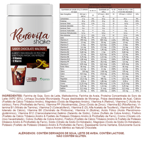 Renovita Shake Chocolate Maltado - 600gr