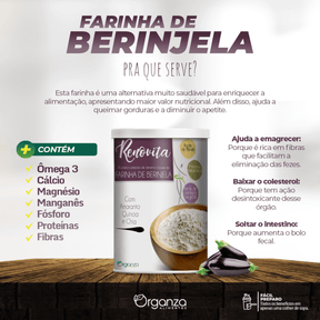 Renovita Farinha de Berinjela - 130gr