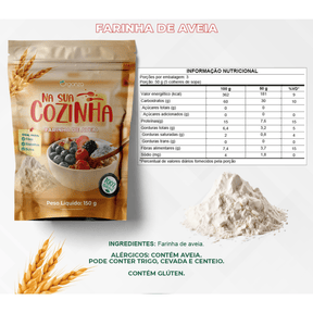 Farinha de Aveia 150gr - ORGANZA