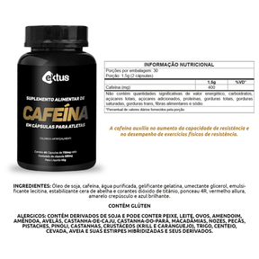 Cafeína Ektus –  60 cápsulas