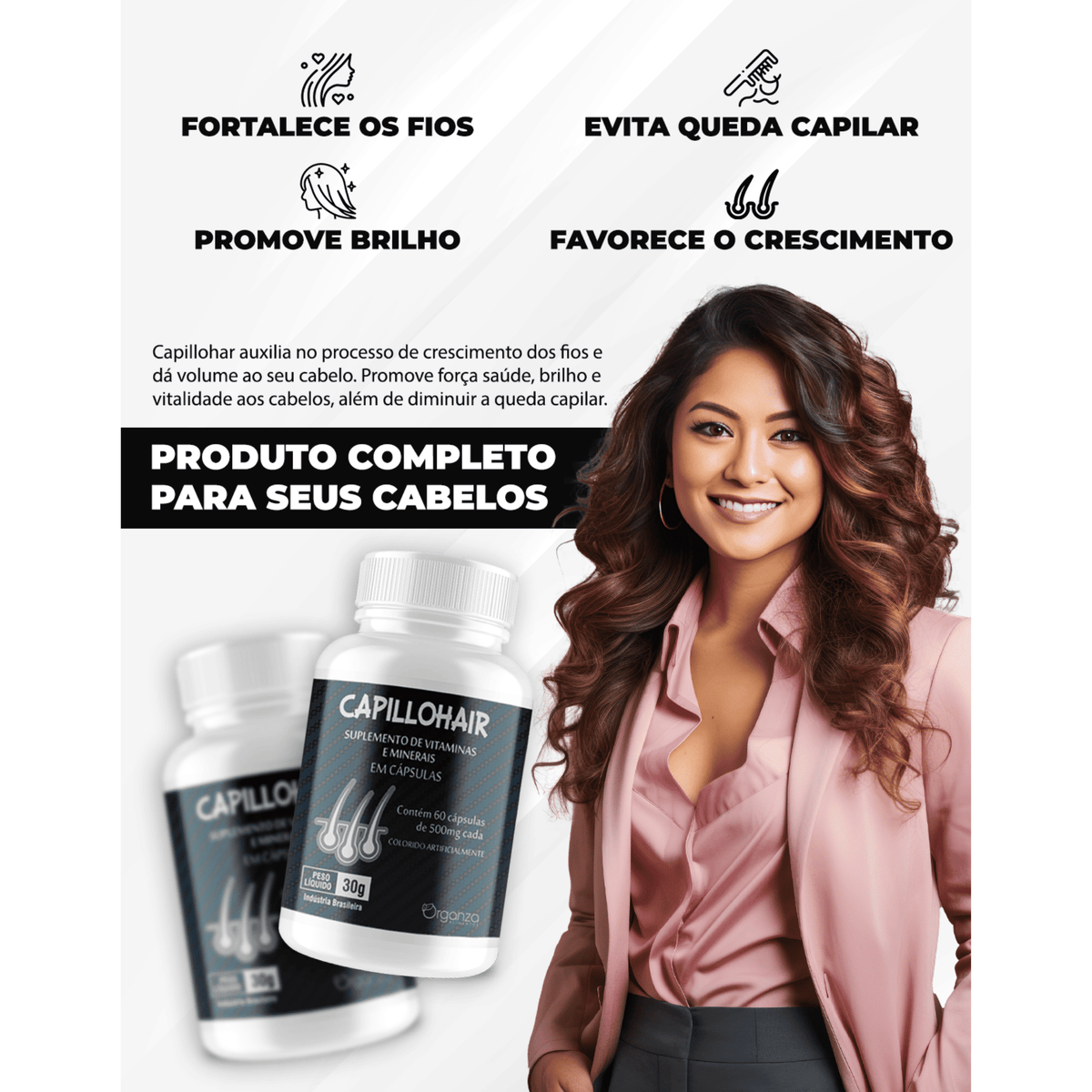 Capillo Hair - 60 cápsulas