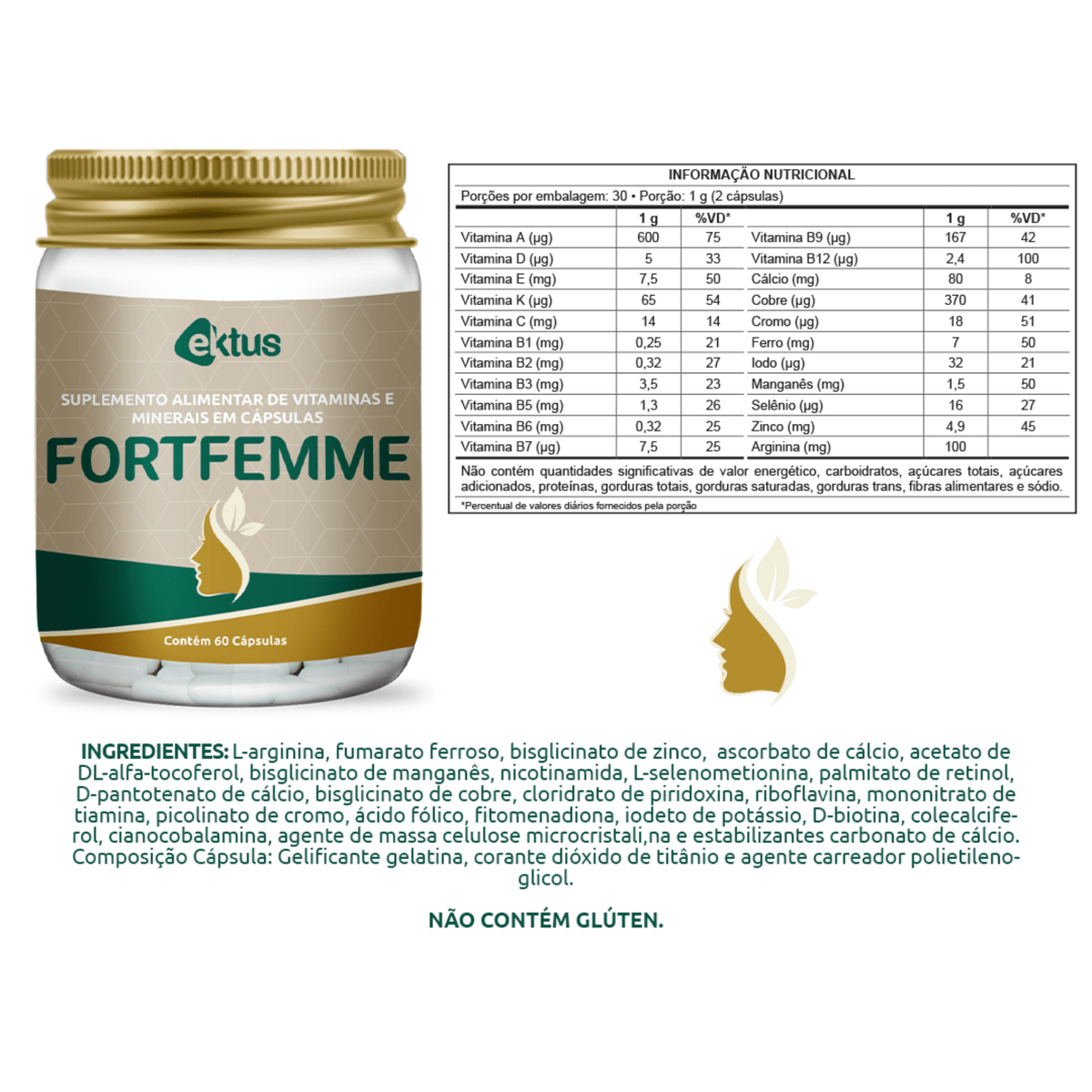 Femme Caps Ektus – 60 cápsulas