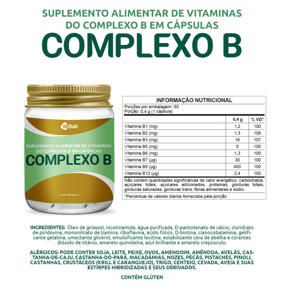 Complexo B - Organza
