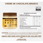 Creme Chocolatê Branco Zero Açúcar 200g – Alternativa Saudável e Cremosa