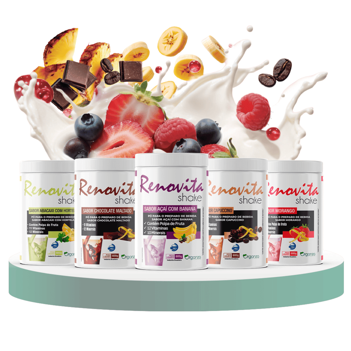 Renovita Shake Abacaxi com Hortelã - 600gr