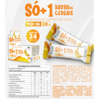 SÓ+1 Barrinha de Cereais Banana – Display com 24 Unidades Leves em Açúcares