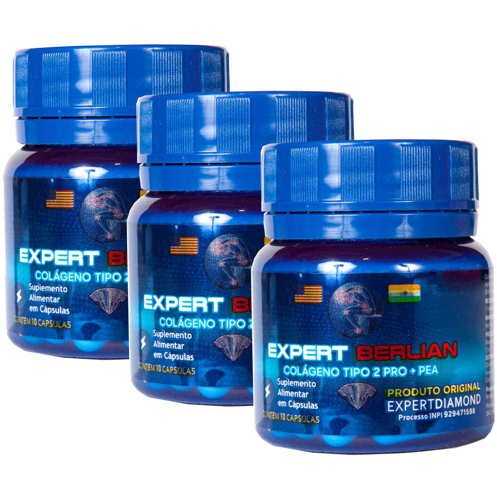 Expert Berlian Pea – Colágeno Tipo 2 + PEA – 10 Cápsulas