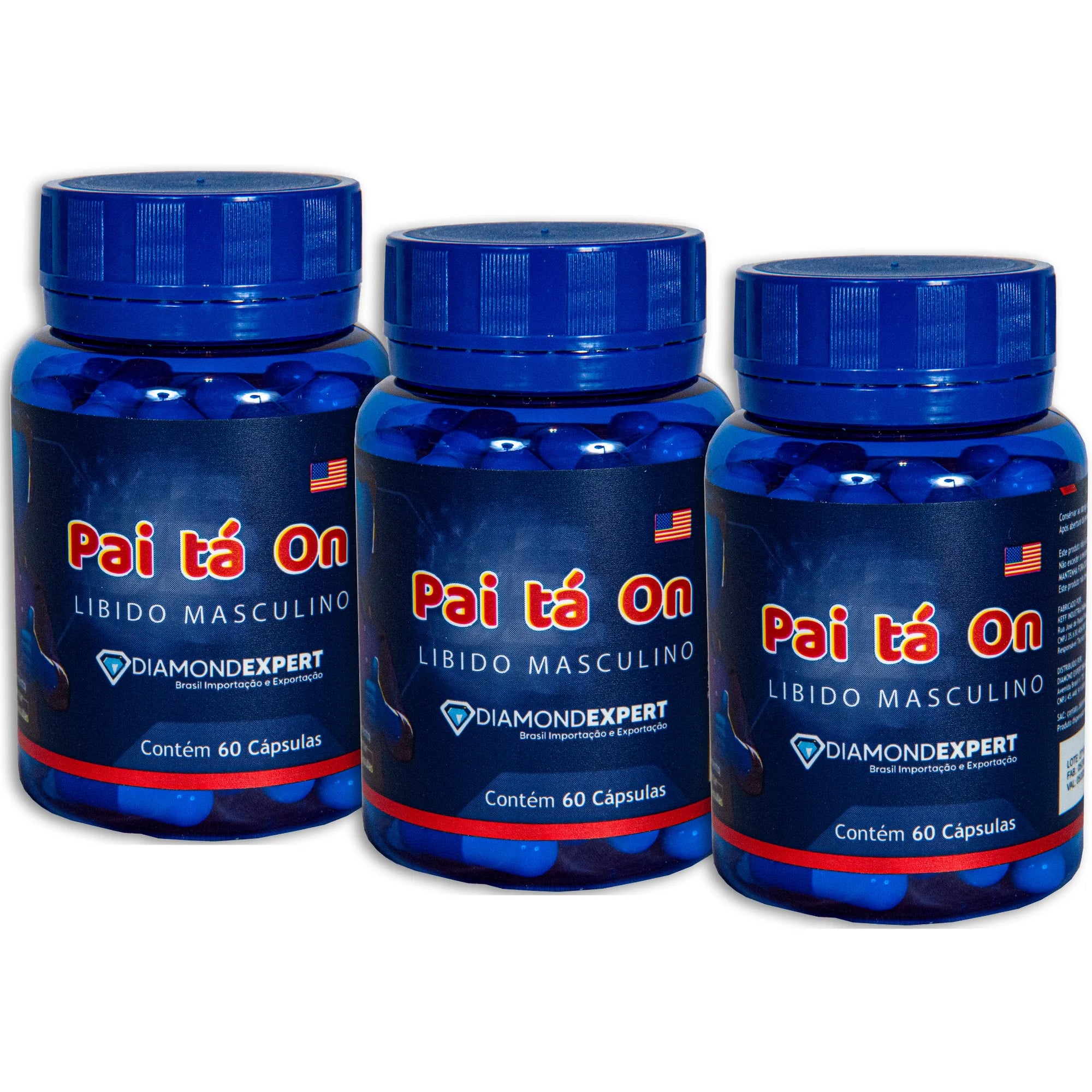 Pai Tá On – Suplemento para Libido Masculina – 60 Cápsulas