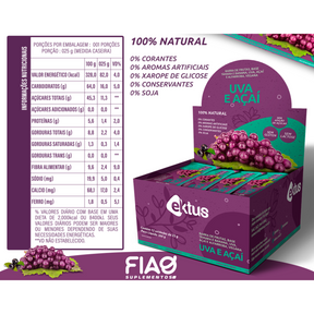 Barrinhas de Frutas Naturais Ektus – 3 Sabores