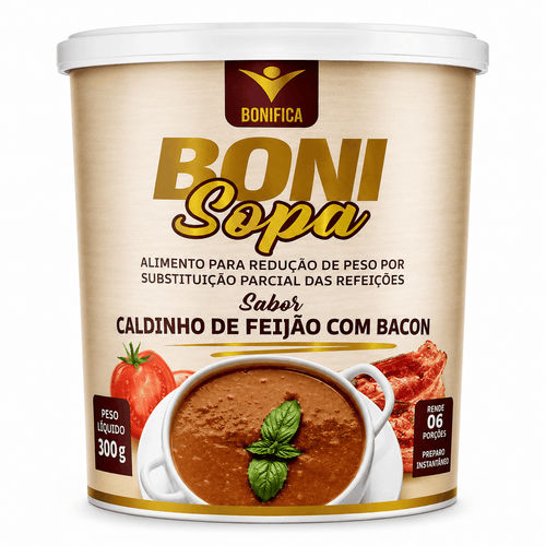 Boni Sopa Caldinho de Feijão com Bacon Bonifica 180g