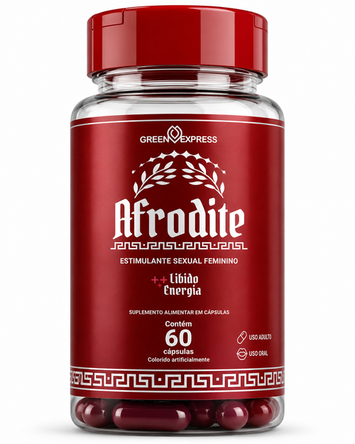 Afrodite Green Express 60 Cápsulas – Estimulante Sexual Feminino para Libido e Energia